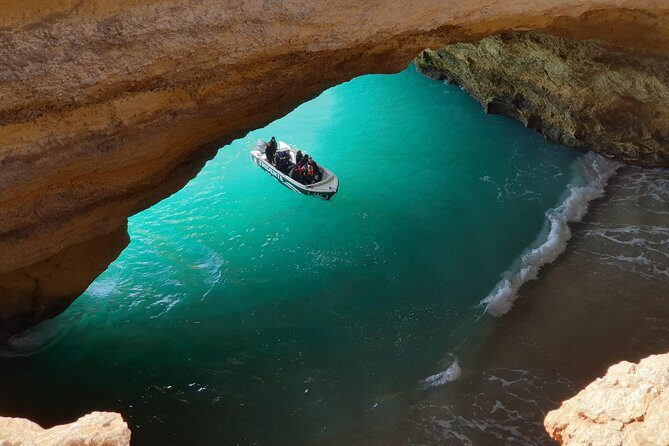 Benagil Caves at Sunrise or Sunset - Private Boat Tour - Praia da Marinha: the iconic photo stop with real weight