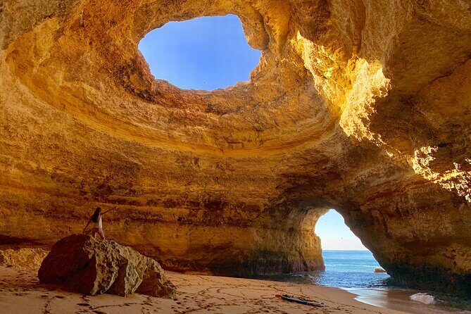 Benagil Kayak Guided Tour Secret Beaches and Caves 2h - Key highlights