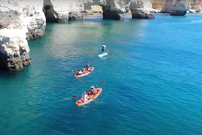 Benagil Kayak Guided Tour Secret Beaches and Caves 2h - Stop at Algar de Benagil: The famous area, up close
