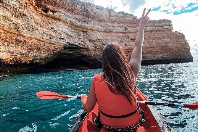 Benagil Kayak Guided Tour Secret Beaches and Caves 2h - What’s Included: Kayak, Waterproof Bag, Life Jacket