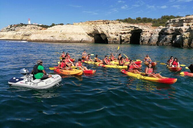 Benagil Kayak Tour On Board a Fantastic Catamaran - Algarve Caves With Less Fatigue: The Catamaran + Kayak Formula