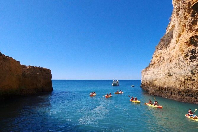 Benagil Kayak Tour On Board a Fantastic Catamaran - Kayak Time Around the Caves: Guided Paddling You Can Trust