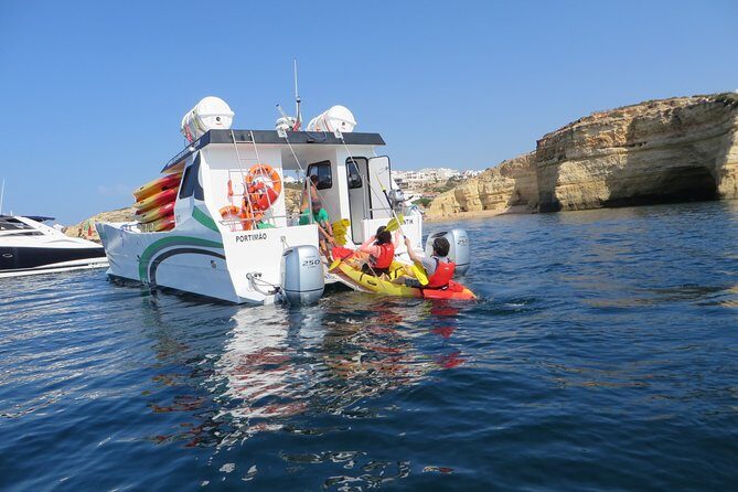 Benagil Kayak Tour On Board a Fantastic Catamaran - Portimão Check-In at Benagil Kayaks: Fast, Clear, and Practical