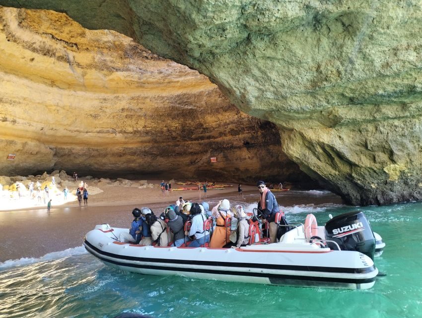 From Portimão: Benagil Caves Guided Speedboat Tour - 15 caves and beaches plus live skipper commentary