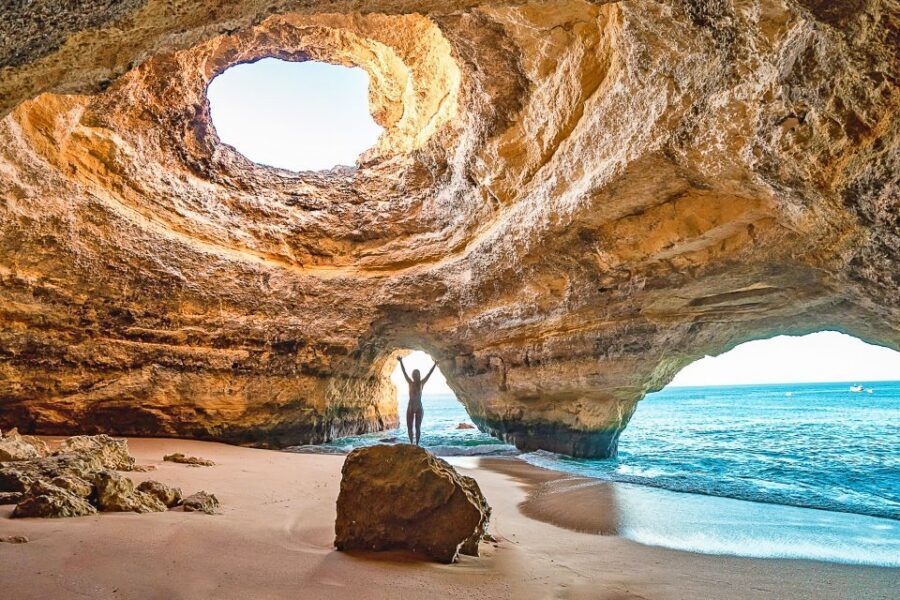 From Portimão: Benagil Sea Caves Boat Tour at Sunrise - The Scenic Stretch: Fort of Santa Catarina, Ferragudo, and Coastline Vistas