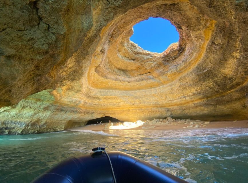From Portimão: Benagil Sea Caves Boat Tour at Sunrise - Entering the Benagil Caves Zone: Sunlight Holes and Echoes