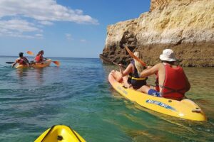 Kayak Benagil Cave with 1st kayak tour company - Paddle Past Praia da Marinha and the Rocky Coastline