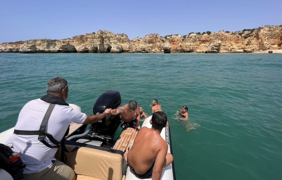 Lagoa: Dolphin Watching & Benagil Tour with Biologist Guide - Praia da Marinha and the swim stop: the part you’ll remember