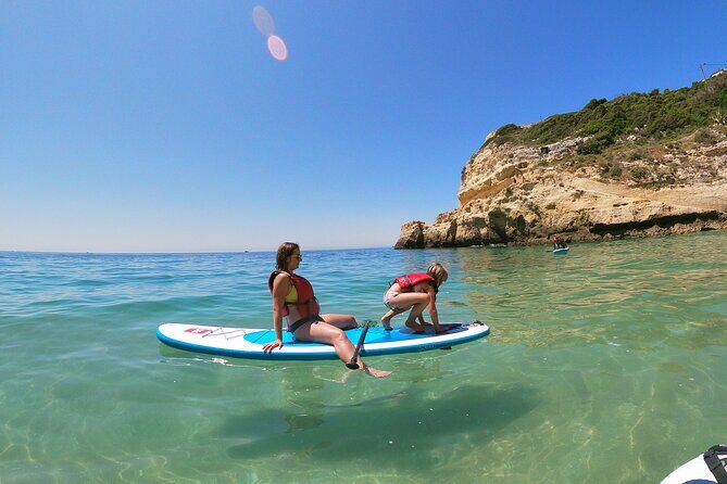 Paddleboarding adventure at Benagil caves - Paddling the coast: Praia de Benagil to Algar de Benagil