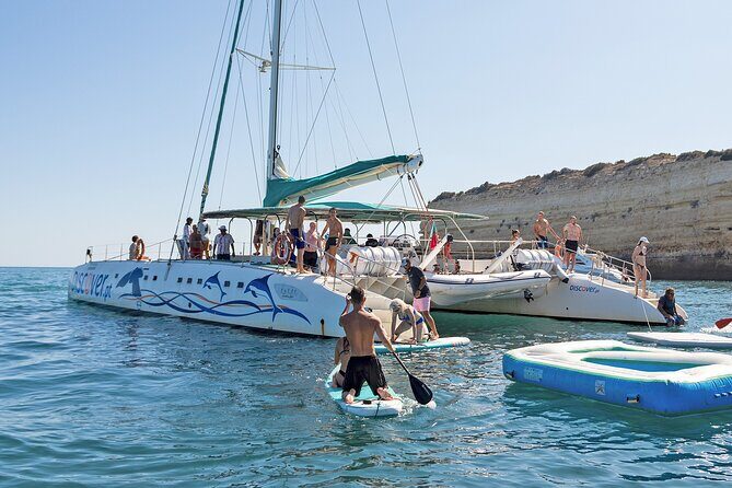 Portimao: Brunch and Benagil Caves - Catamaran Comfort: Sun Nets, Sea Air, and a Clear Plan