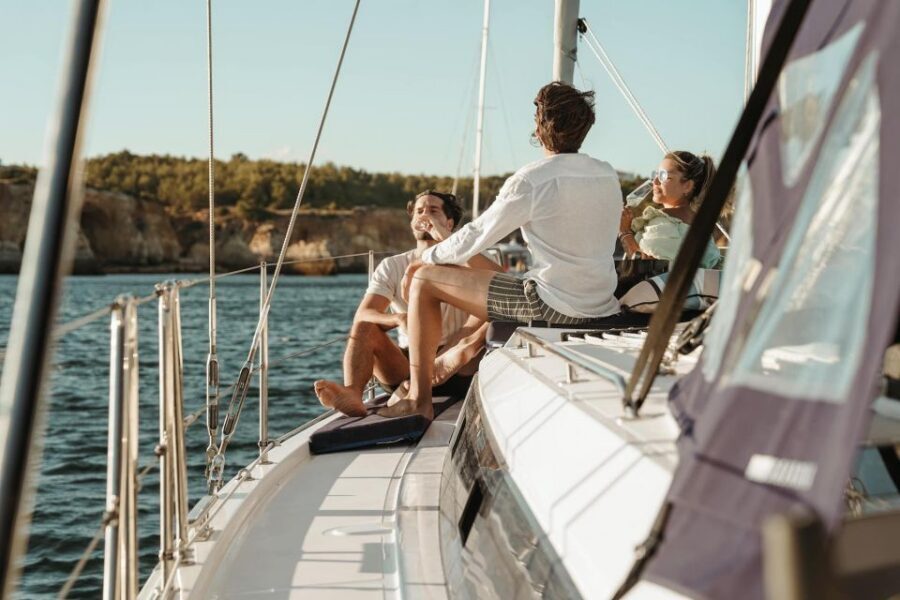Portimao: Sunrise Luxury Sail-Yacht Cruise - Swimming time and sea conditions: what you can count on