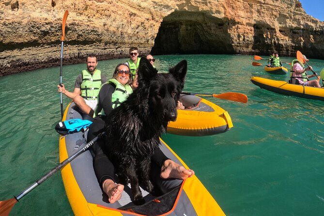 Private Kayak Experience In Benagil Cave with 4K Photos - The return paddle: more caves, more shorelines, then back to land