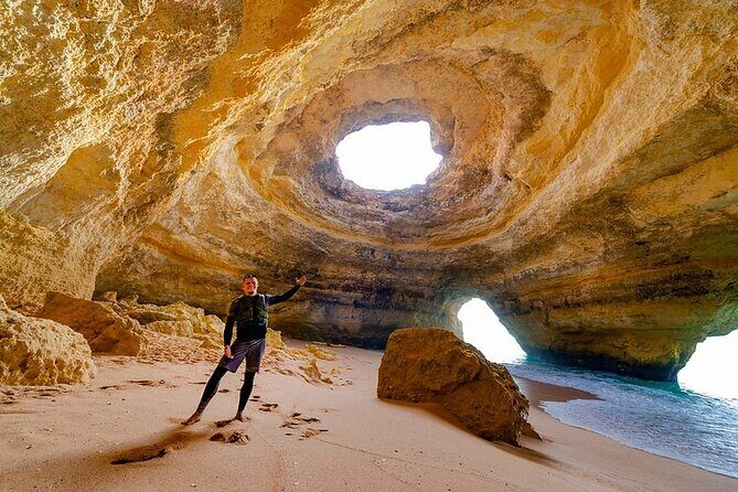 Private Kayak tour Benagil Caves - Guide Support in English and What Moderate Fitness Means