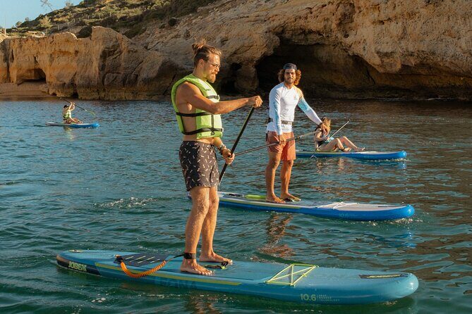 Small Group Paddleboard Experience in Benagil Cave with 4K Photos - Leixão das Gaivotas: the smuggler-island tunnel and the blue eyes