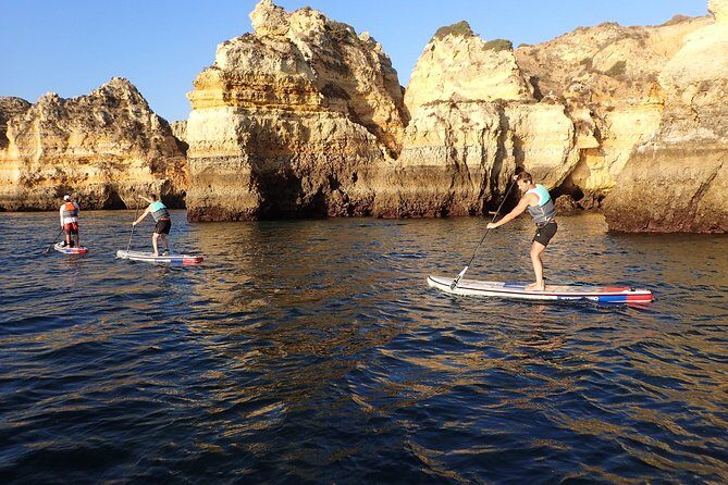 Stand Up Paddle Sunrise Caves Tour in Lagos - pickup Aljezur area - Fitness and Safety: The 50m Swim Requirement